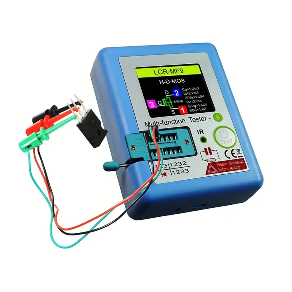 LCR-MF9 USB Rechargeable Multimeter | 1.8 TFT LCD | 0.01 Precision Tester - Image 2