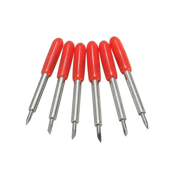 Roland Vinyl Cutter Blades - 6pcs 45 Degree 23x2mm Bits with Holder - Image 5