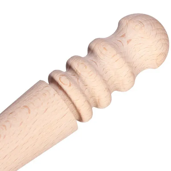 DANIU 3Pcs Round Wood Edge Burnisher - Multi-Size Leather Craft Slicker Tool - Image 4