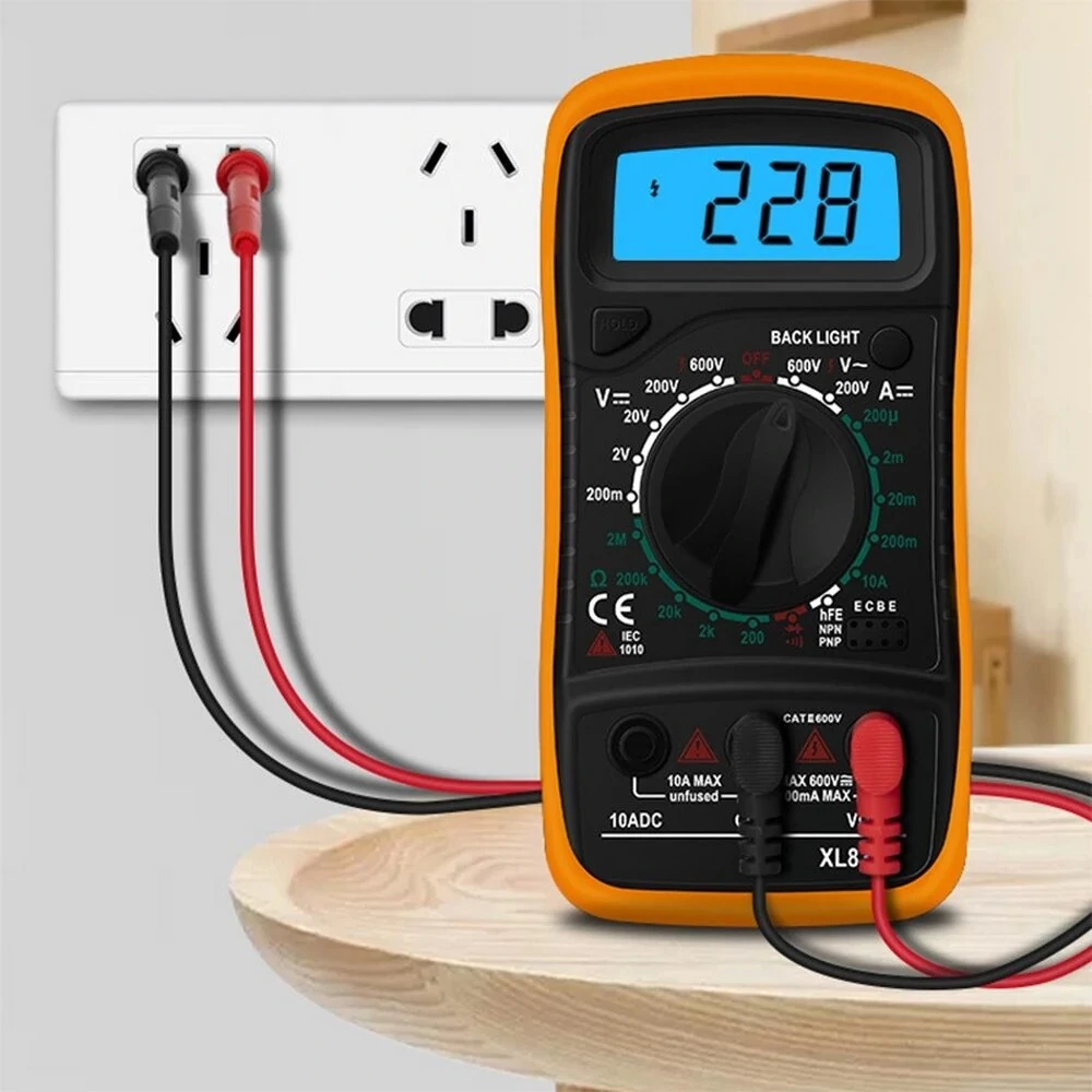 HANDSKIT 60W Adjustable Temperature Soldering Iron Kit - 110V/220V with Digital Multimeter - Image 2