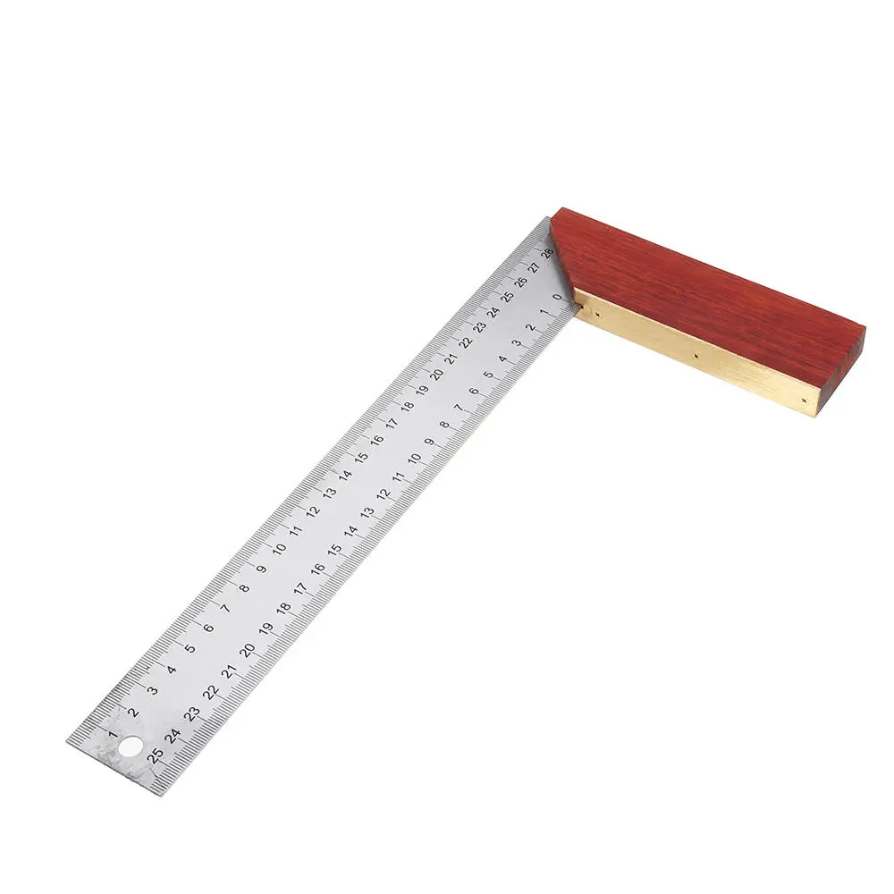 Mytec 250mm Stainless Steel Angle Ruler - 90 Degree Square Protractor & Marking Gauge - Image 5
