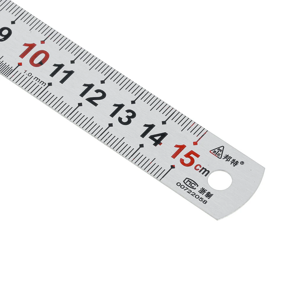 Stainless Steel Ruler 150-1200mm | Metric & Inch Scales | Woodworking Scriber Tool - Image 5