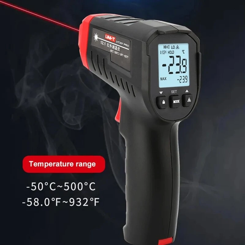 UNI-T UT306S Infrared Thermometer - Laser Temperature Gun -50°C to 500°C - Image 2