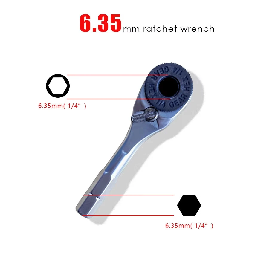 DONUMEH Ratchet Wrench Set | 1/4 Hex Torque Screwdriver | S2 Steel Bits 12Nm - Image 2