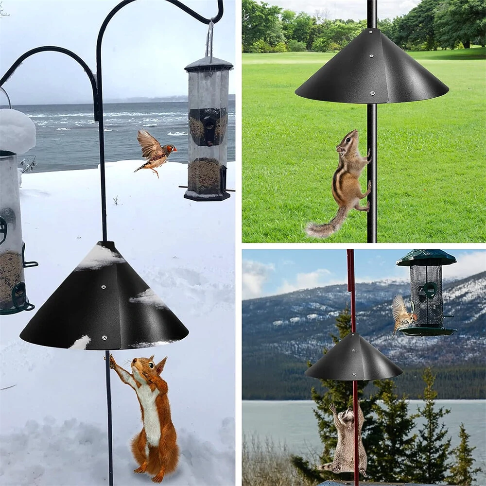 Squirrel Baffle Wrap Around - 12 14 16 18 Sizes - Protect Bird Feeders from Raccoons & Squirrels - Image 4