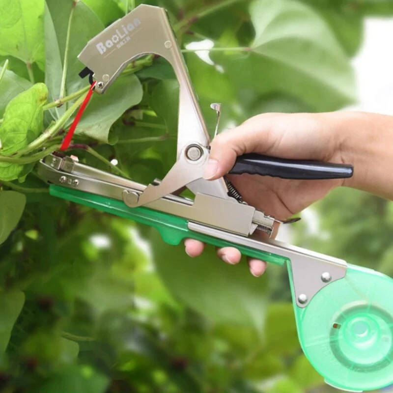 Tie Twig Machine - Grape Tomato & Cucumber Vine Tying Tool with Nail Tape - Image 3
