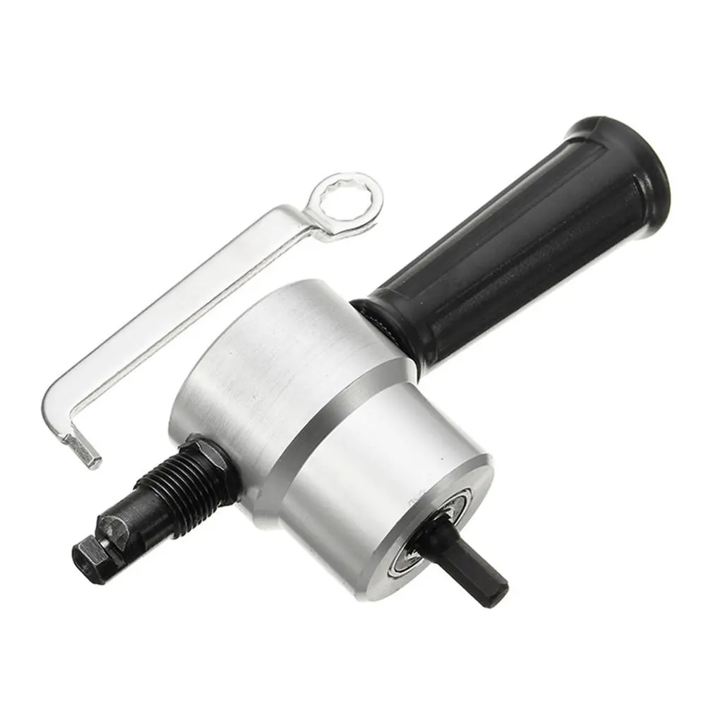 Drillpro YT-160A Double Head Nibbler | Sheet Metal Cutter Drill Attachment - Image 2