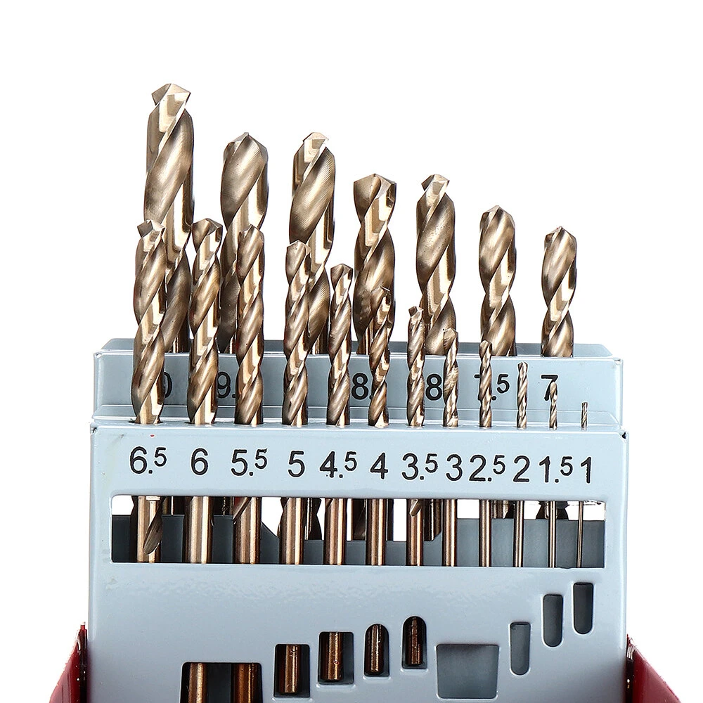 Drillpro M35 Cobalt Drill Bit Set | HSS-Co Jobber Length for Metal & Wood - Image 4