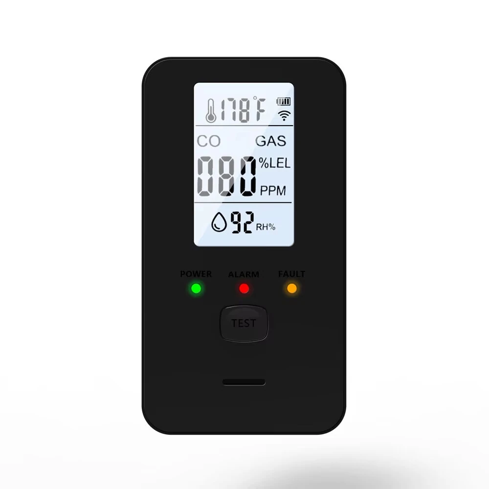 Gas Alarm - 4-in-1 Monitor for Methane, CO, Temp & Humidity | High Decibel Warning & LCD Display - Image 5