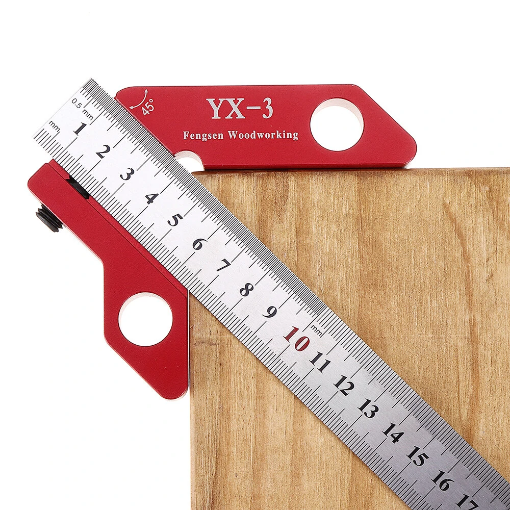 YX-3 Woodworking Square Center Scriber | 300mm with Metric Inch Ruler - Image 3