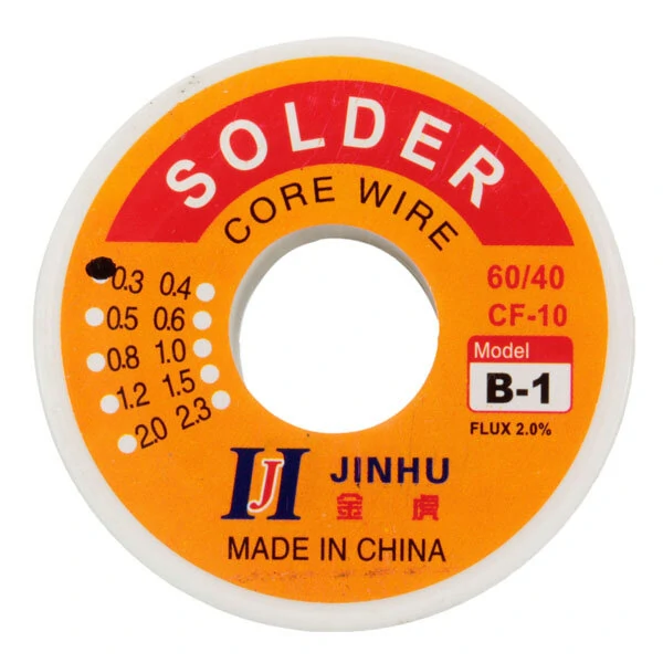 60/40 Tin Lead Solder Wire - 100g Reel, 0.7mm Rosin Core for Electronics - Image 3