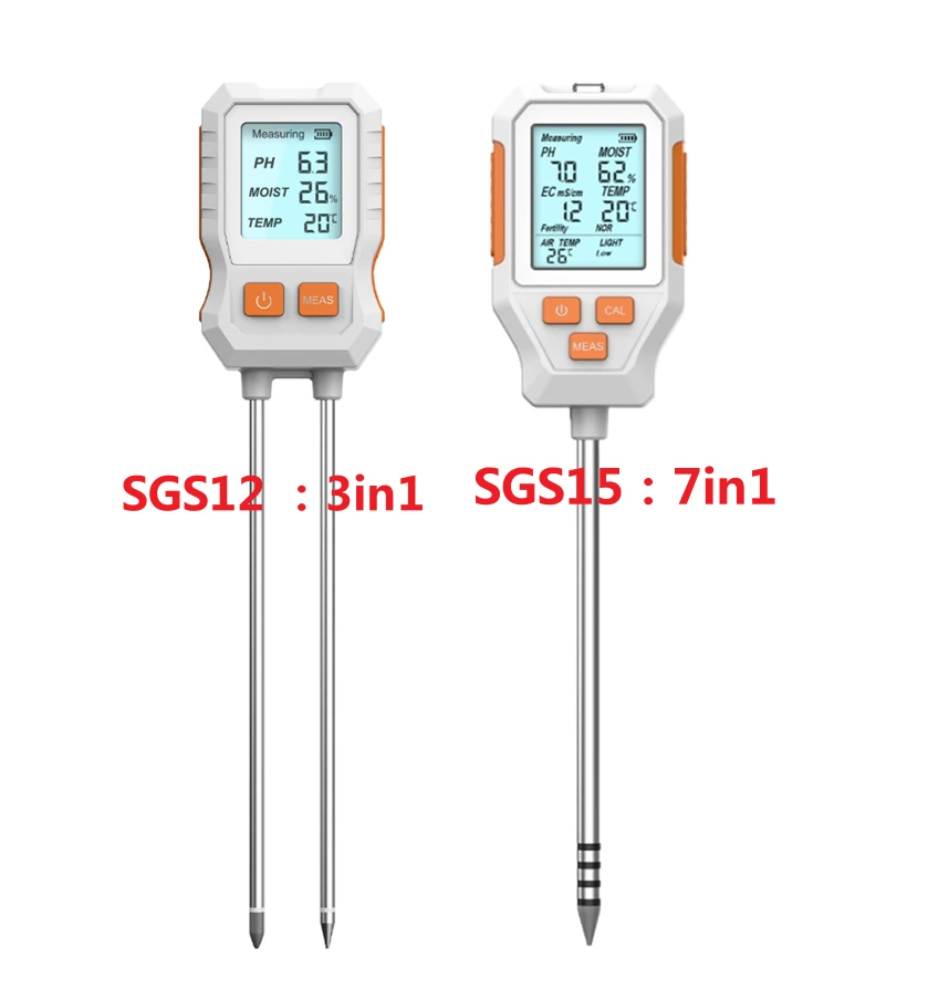 SGS12 3-in-1 Soil Analyzer - Measures Moisture, pH, Fertility | Digital Display - Image 4