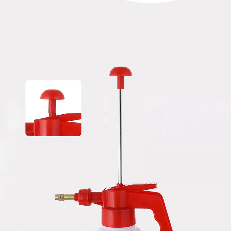 White Orange Hand-held Pressure Watering Can - 1.5L & 2L Small Spray Bottle for Gardening - Image 3