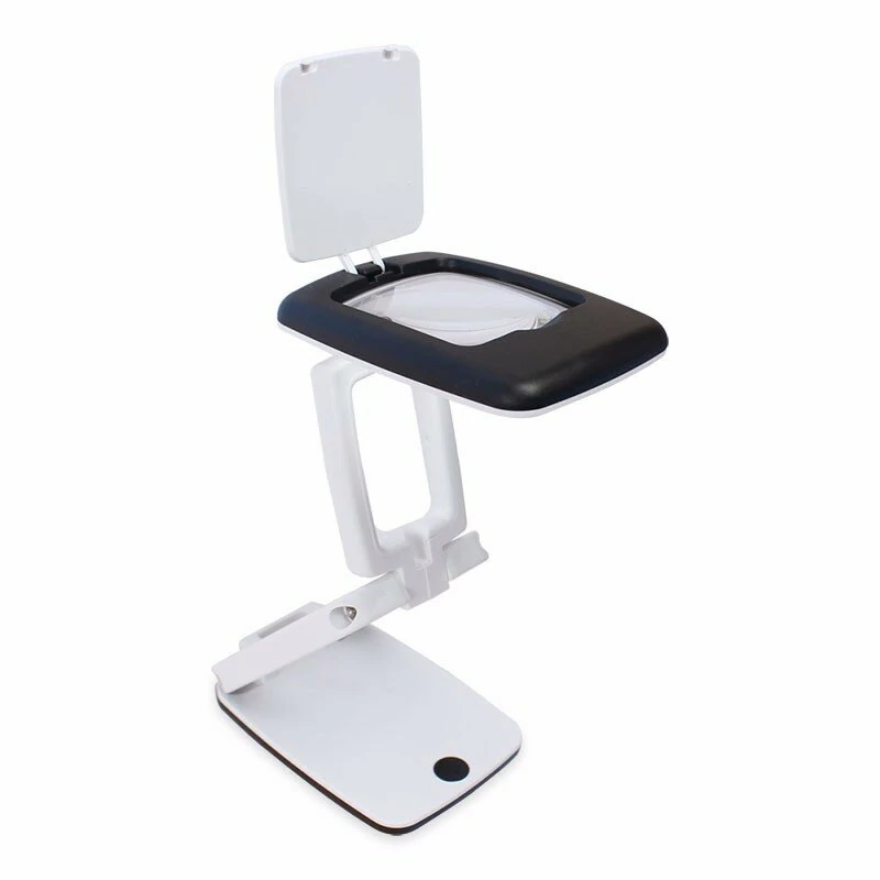 Foldable 3X Magnifier with 9 LED Lights | HD Lens Desktop Lamp Loupe for Reading & Writing - Image 5