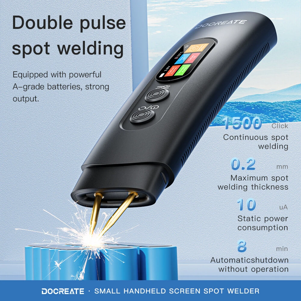 HU-10B Spot Welder | 800A Output, 1.4 LCD, Dual Mode & Type-C Charging - Image 3