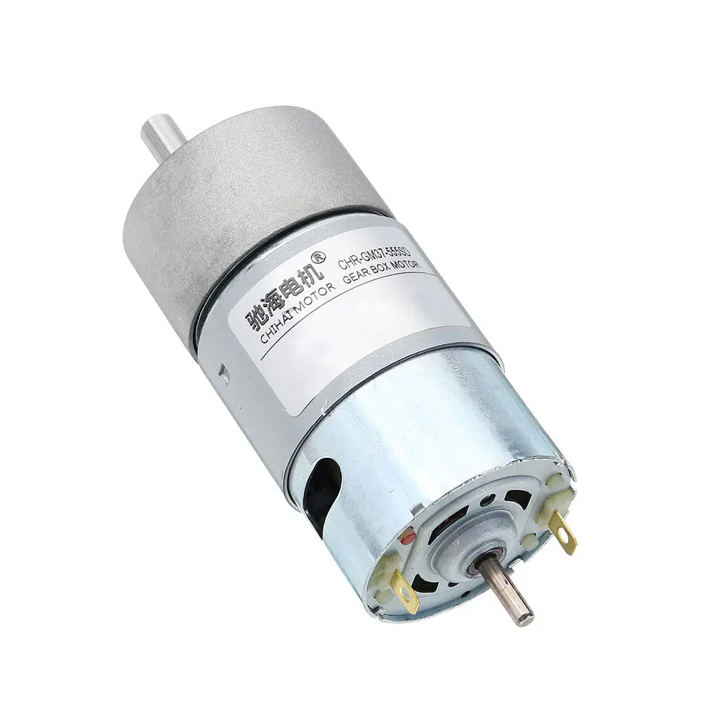 Chihai DC 12V 190RPM Gear Motor - Double Shaft High Torque - Image 5