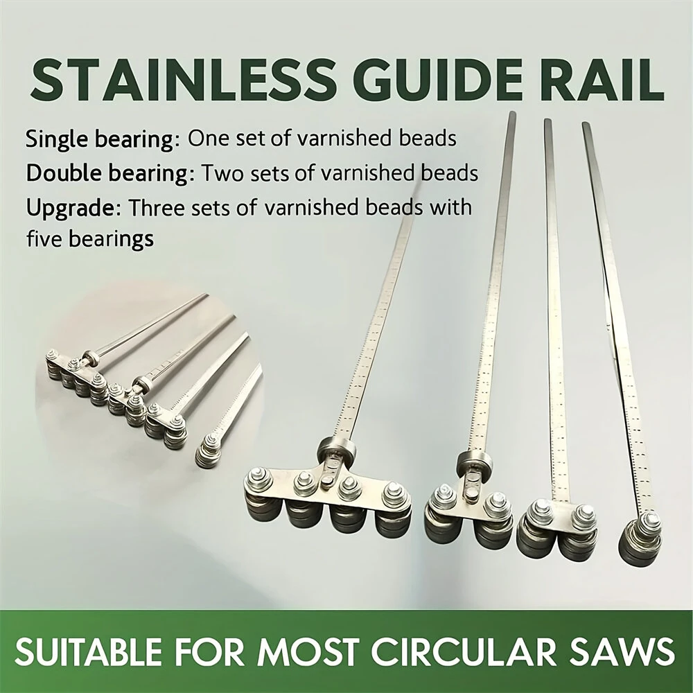 Precision Cutting Guide for Circular Saws - Adjustable Stainless Steel Calipers | Woodworking Tool - Image 3