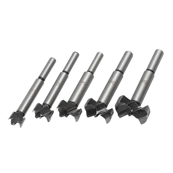 Drillpro 5Pcs 15-35mm Forstner Drill Bit Set | Wood Hinge Hole Cutter - Image 2