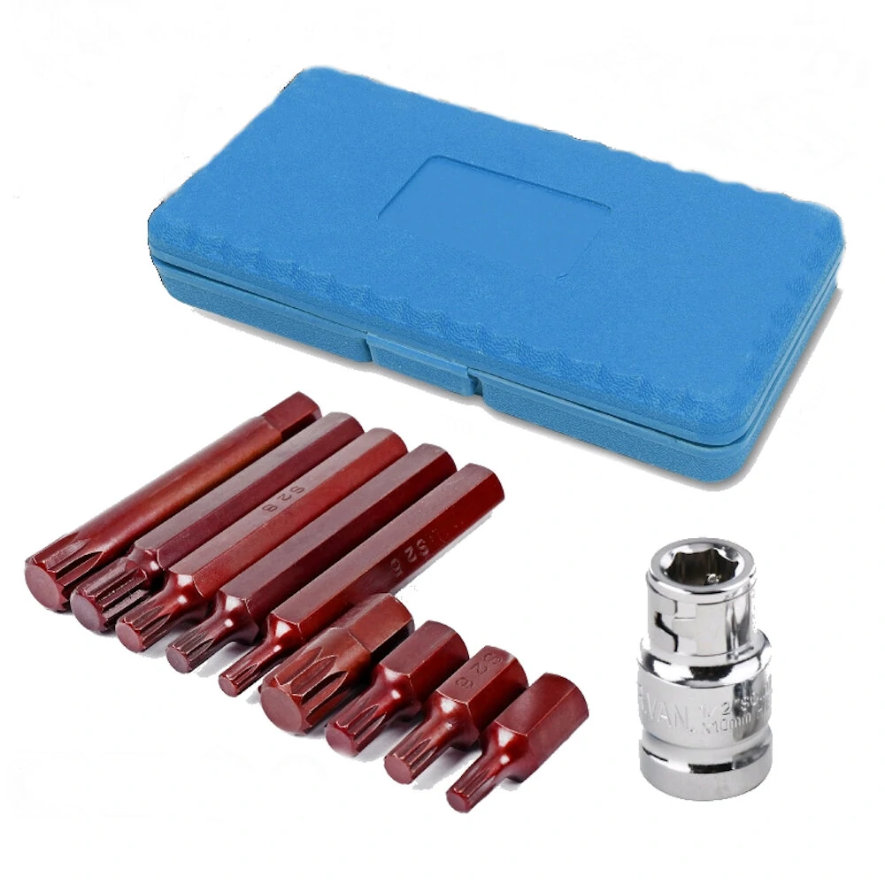 M-Type Screwdriver Sleeve Set - 11Pcs 12 Angle Bits for Auto Repair - Image 2