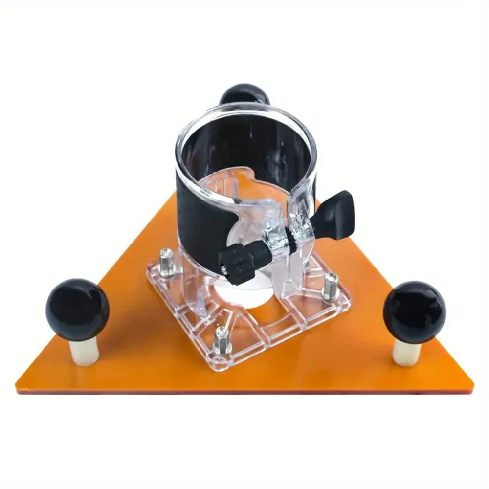 Woodworking Router Base Plate - Triangular Milling Groove & Chamfering Flip Plate - Image 3