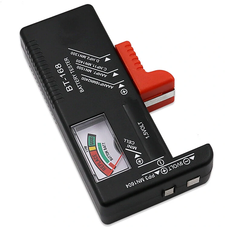 BT-168 Universal Battery Tester - AA AAA C D 9V Button Cell - Colour Coded Meter - Image 2