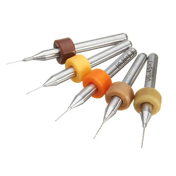 Drillpro 50pcs Tungsten Carbide Micro PCB Drill Bit Set | 0.25-0.45mm - Image 3
