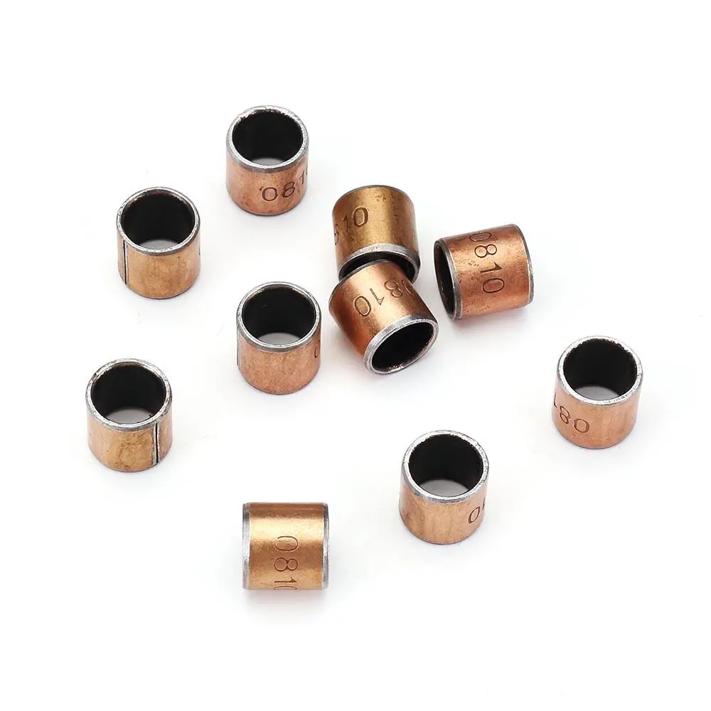 Machifit 10pcs 8x10x10mm Ball Bearing Bushing | Copper Alloy Bushing - Image 3