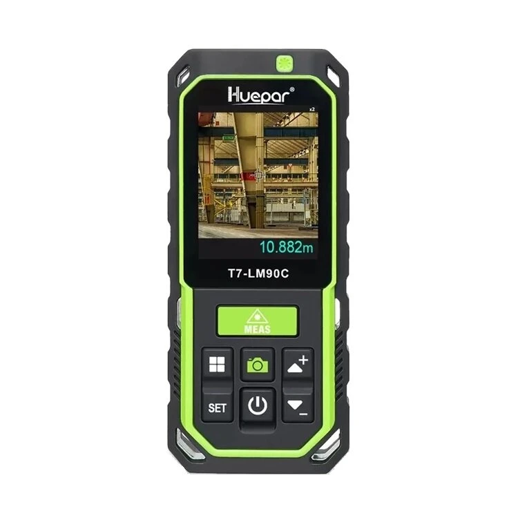 Huepar T7-LM90C Laser Distance Meter with Camera | 2X/4X Zoom & Rechargeable - Image 2
