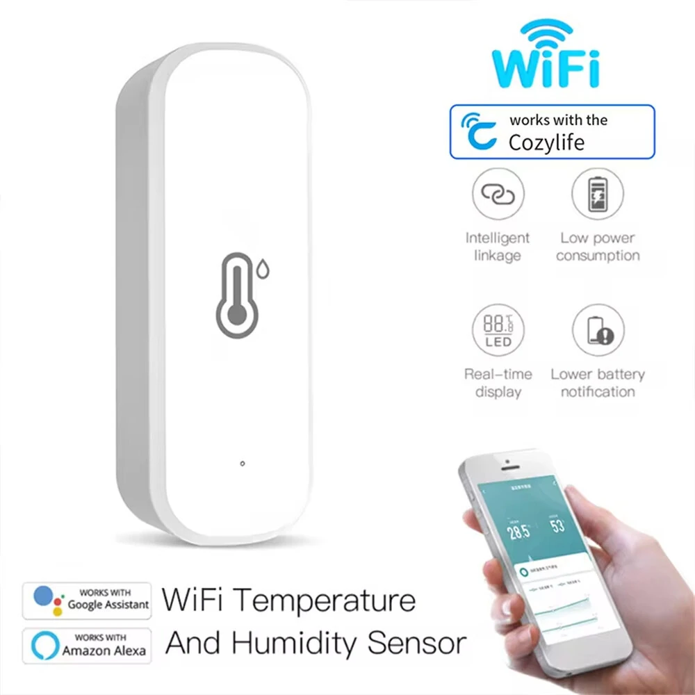 WiFi Temperature Humidity Tester - Smart Home Alexa Google Assistant -10 to 60°C - Image 3