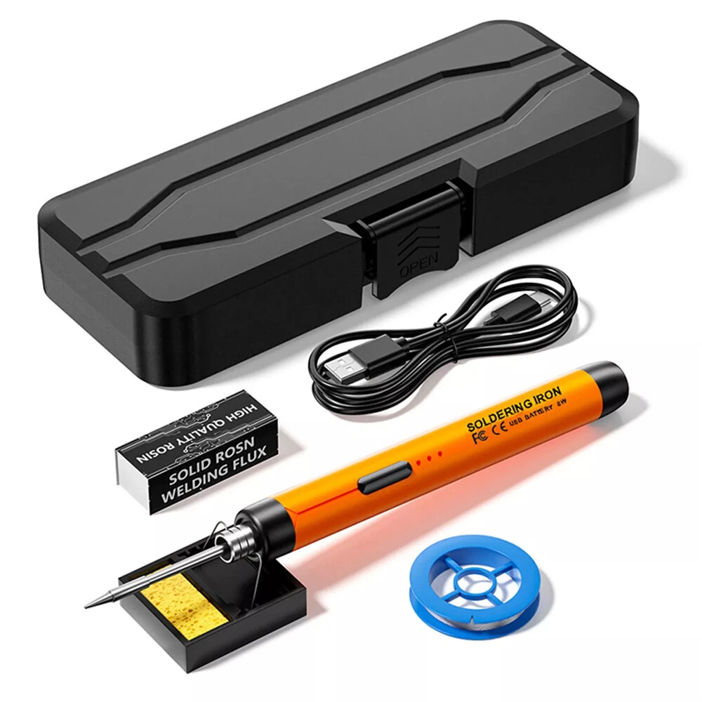 Wireless USB Soldering Iron 8W | Adjustable 300-450°C | Type-C Charging & Battery - Image 3
