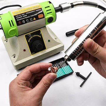 Electric Bench Grinder - 480W 7200RPM DIY Polishing & Engraving Machine | Adjustable Speed Double-Headed Sander - Image 4