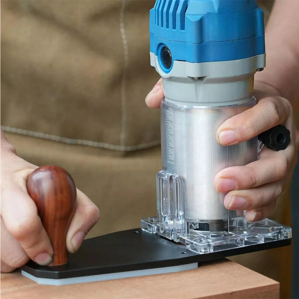 Aluminum Alloy Edge Trimmer - 65mm Adjustable Fence & Wood Handle | Arc & Corner Chamfering Tool - Image 2