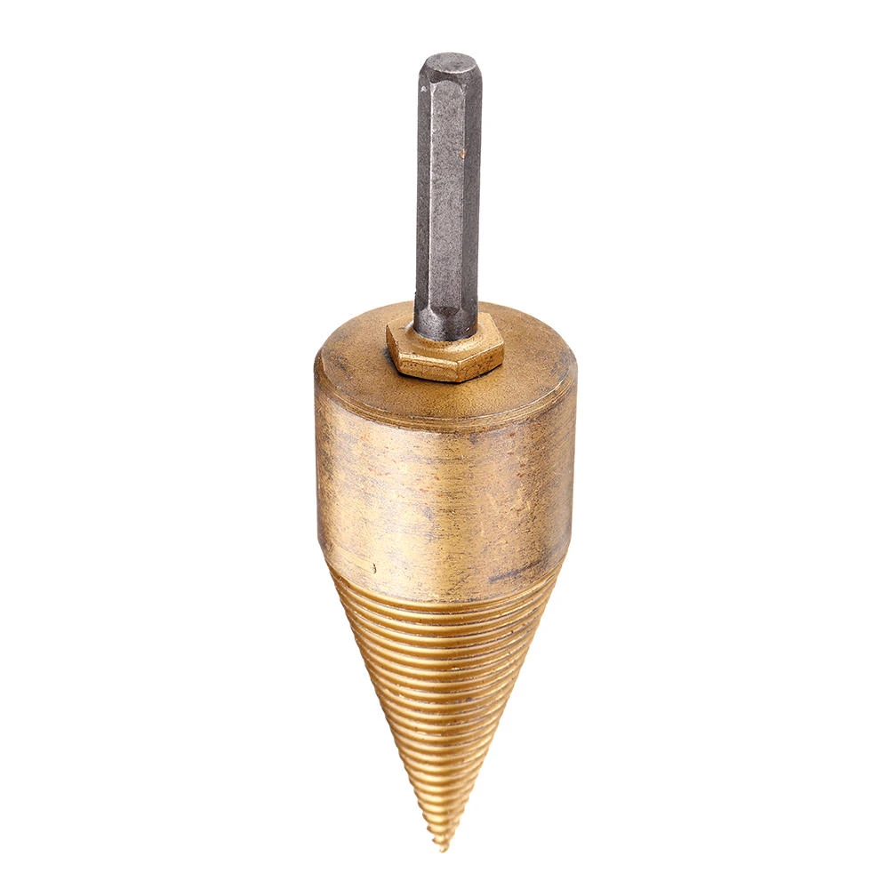 Drillpro 32/42mm Titanium HSS Firewood Splitter Drill Bit | Wood Chopper Breaker - Image 2