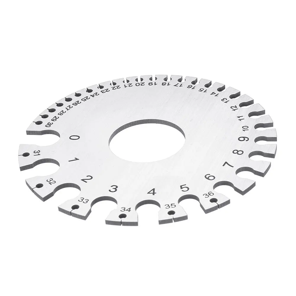Machifit 0-36 AWG SWG Wire Gauge | Stainless Steel Round Thickness Measuring Tool - Image 5