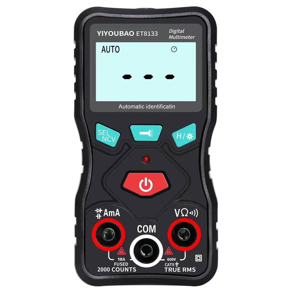 ET8133 Digital Multimeter - True RMS 2000 Counts | Auto-Ranging NCV & Continuity Test - Image 3
