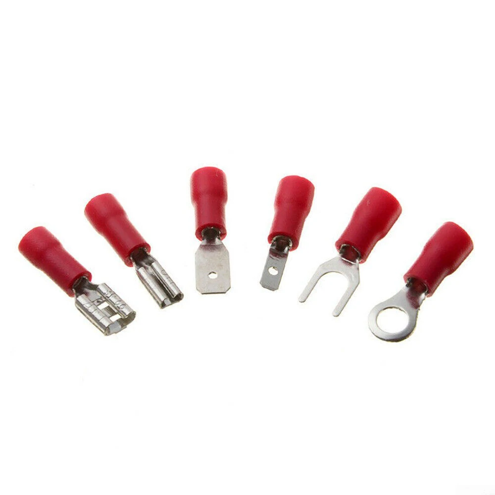 280Pcs Spade Terminals Kit - Insulated Electrical Wire Crimp Connectors | Butt Ring Fork Set - Image 5
