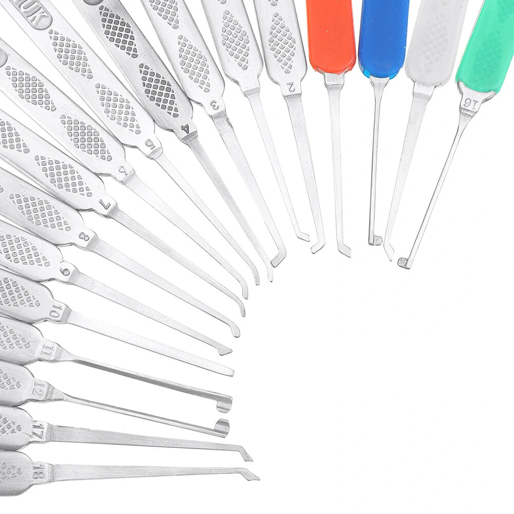 Dimple Lock Pick Set - 20PCS Hook Picks | Professional Locksmith Tools - Image 3