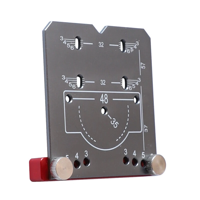 35mm Aluminum Alloy Hinge Jig | Drill Guide for Cabinet Door Installation - Image 4