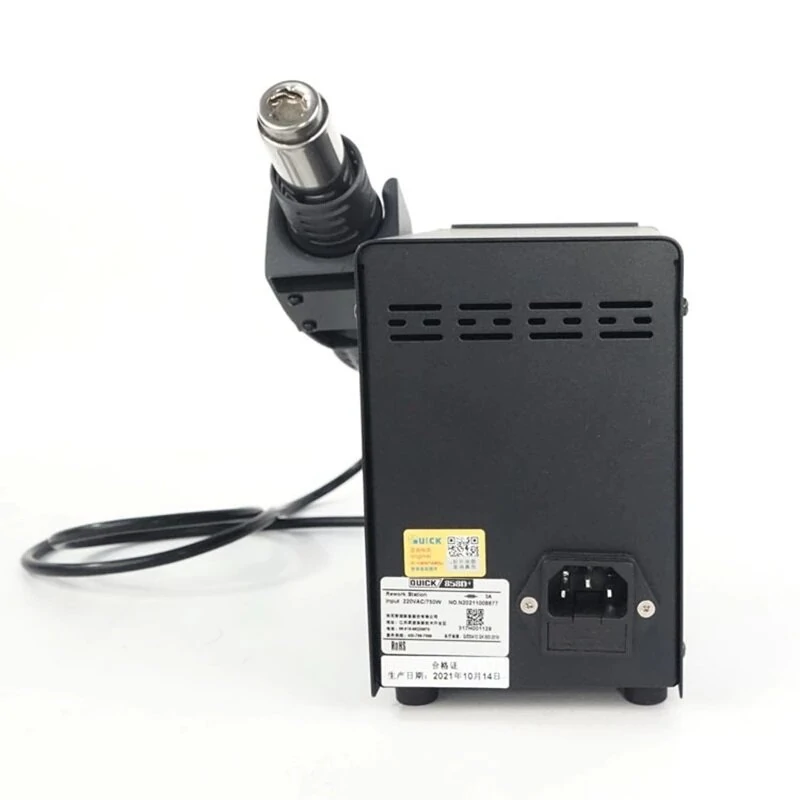 QUICK 858D+ 750W Soldering Station | Hot Air Gun BGA Rework | LED Display - Image 3