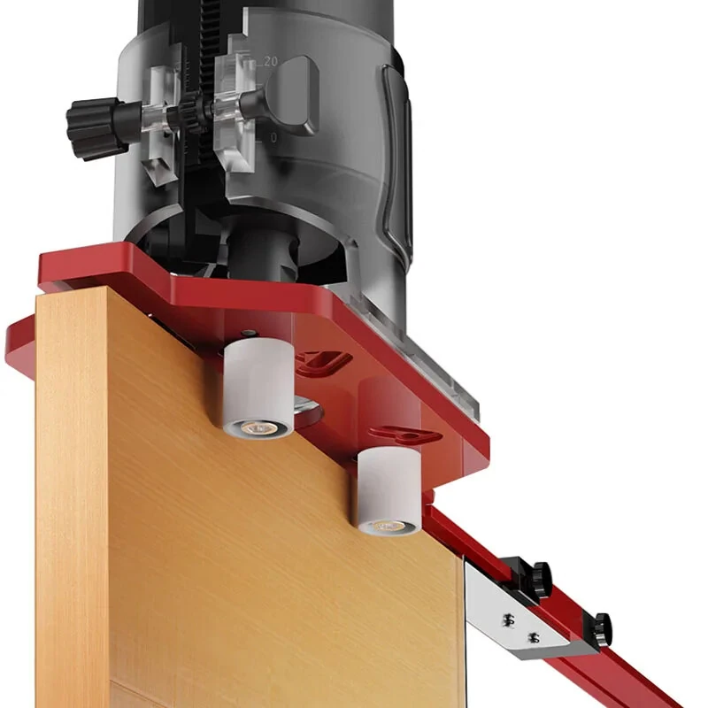 Bosch Router Plate - Aluminum Alloy 2-in-1 Slotting, 60-300mm Milling Diameter | Adjustable Straight Edge - Image 2