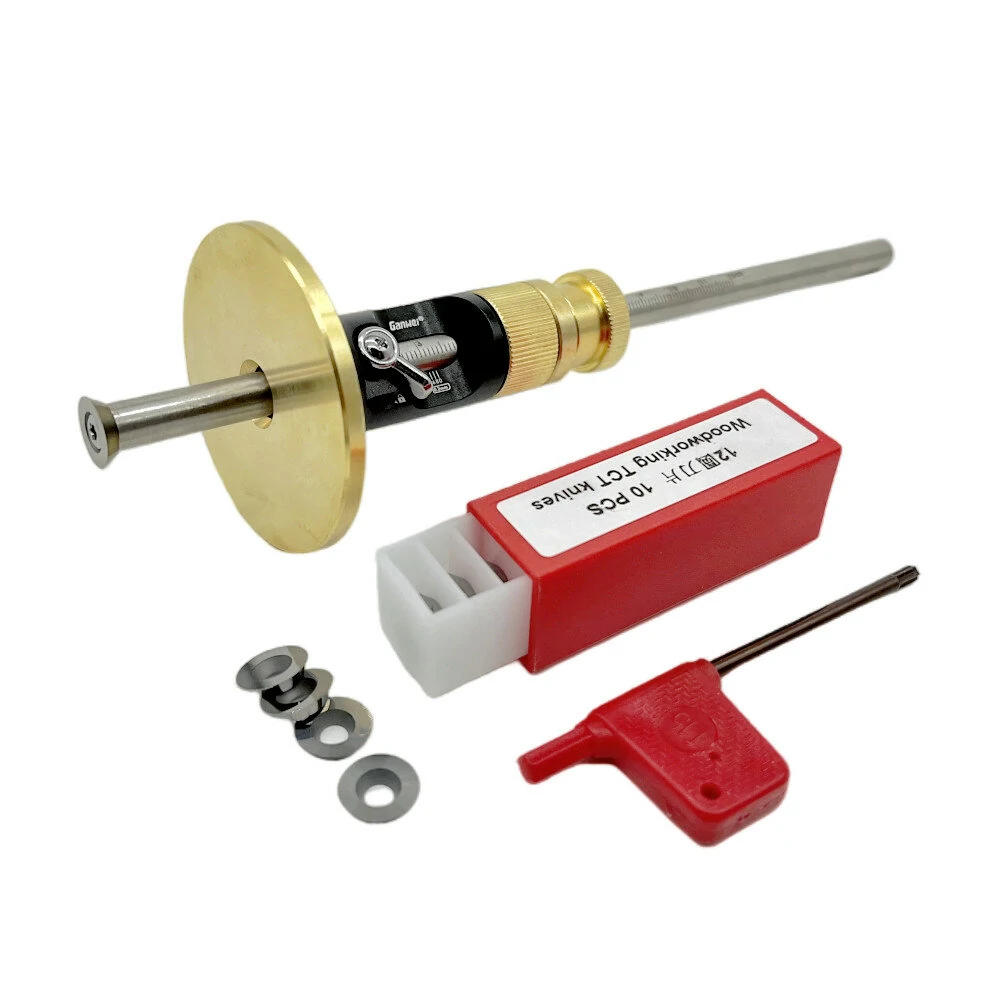 Wheel Marking Gauge - Woodworking Scriber Kit with 10 Cutters & Metal Bar - Image 2