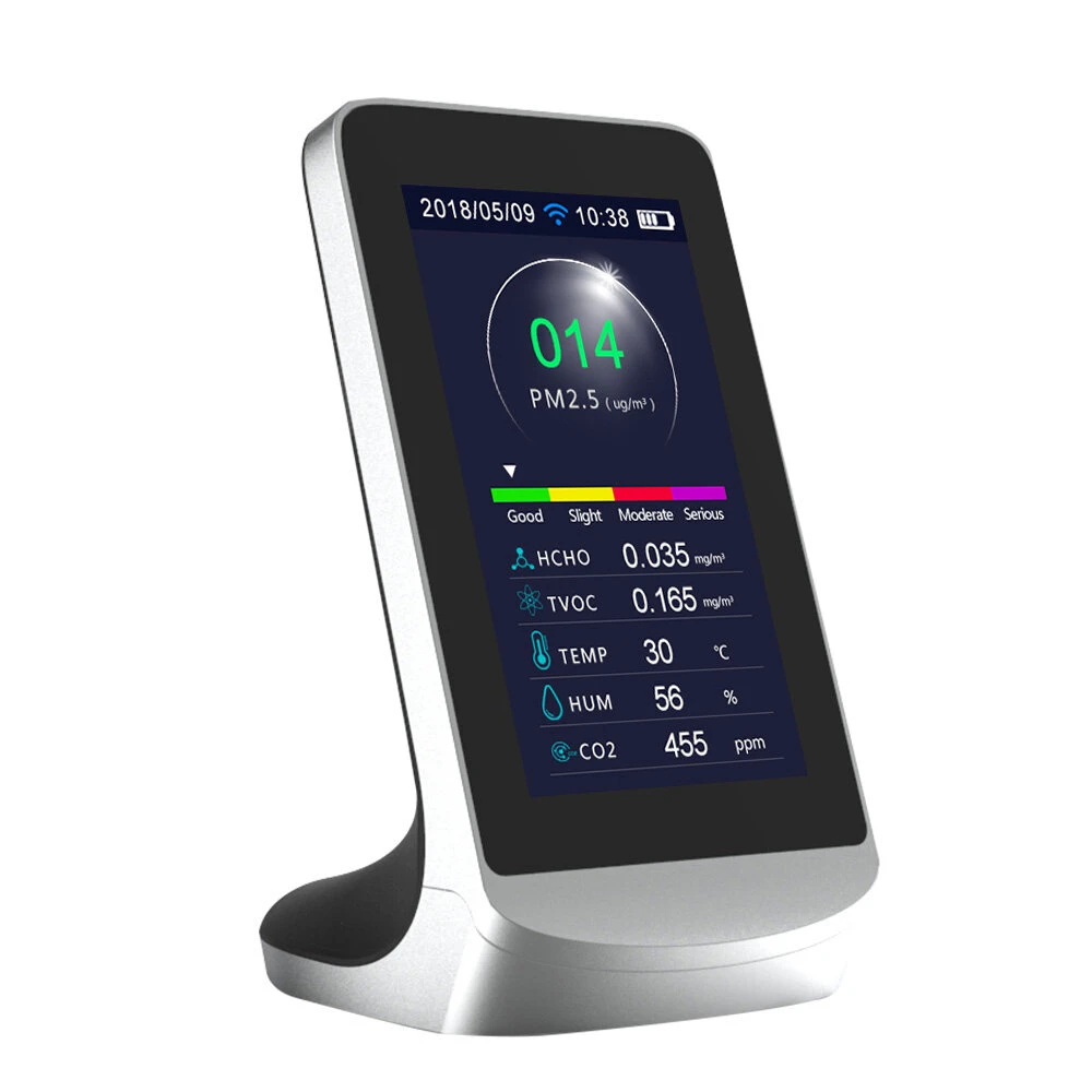 DM72B WiFi Air Quality Monitor - CO2 PM2.5 HCHO TVOC Tester | Tuya Compatible - Image 2
