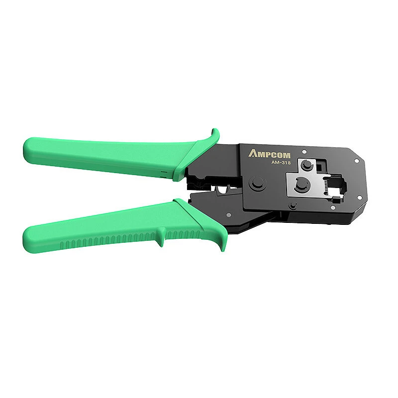 AMPCOM Network Cable Pliers - Multifunctional Crimping Tool for 8P6P Crystal Heads - Image 2