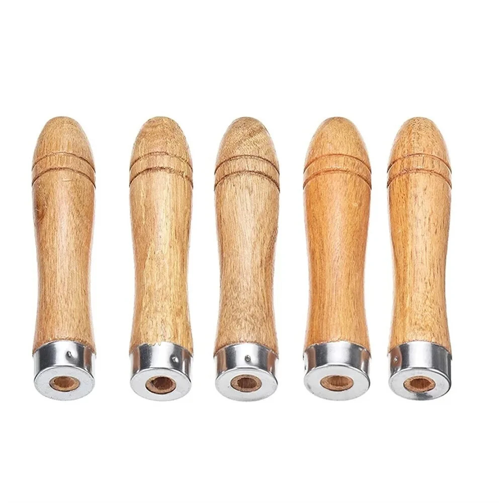 5PCS Wooden File Handles - Ergonomic Secure Fit for 4-6 Inch Files | 9cm Length - Image 3