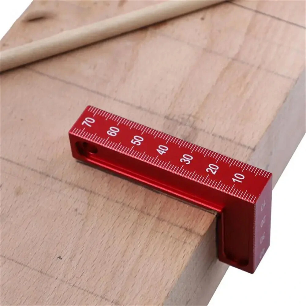 RUITOOL 75x45mm Aluminum Alloy L Square Ruler - Woodworking Right Angle Tool - Image 3