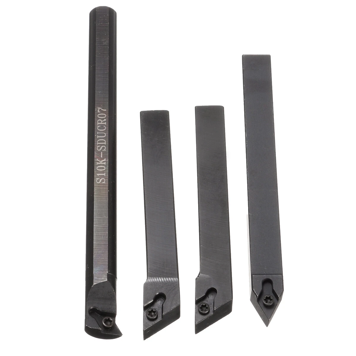 4pcs S10K Turning Tool Holder Set with DCMT0702 Inserts | Wood Lathe Tools - Image 3