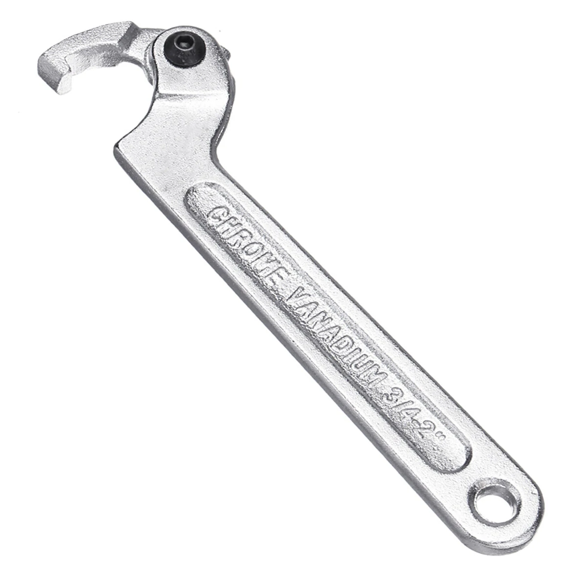 Chrome Vanadium Adjustable C-Spanner Wrench | 19-120mm Range | Hook Wrench Tool - Image 4