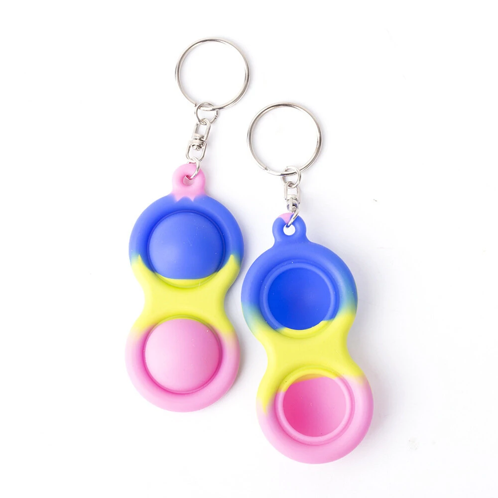 Mini Sensory Fidget Keychain | Push Pop Bubble for Stress Relief & Anxiety - Kids Teens Adults - Image 3