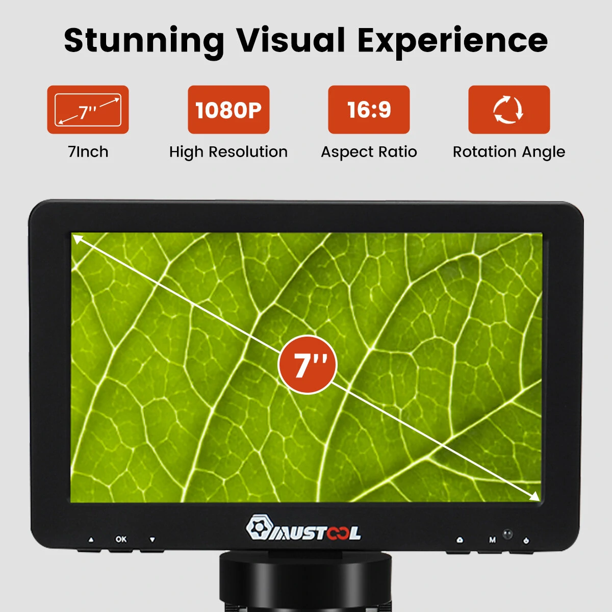 Mustool DM9 Digital Microscope - 7 Inch 1200X Magnification | 1080FHD Video & Adjustable LED Lights | Windows & Mac OS Compatible - Image 3