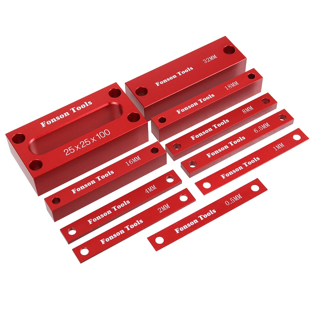 Enjoywood Metric Inch Woodworking Setup Blocks | Precision Aluminum Alloy Height Gauge for Router & Table Saw - Image 5